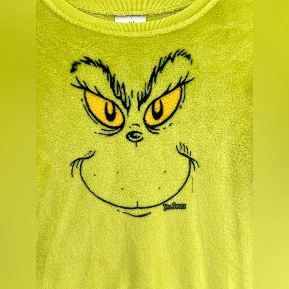 Dr. Seuss kids size 12 The Grinch Christmas Pullover Sweater soft & cozy